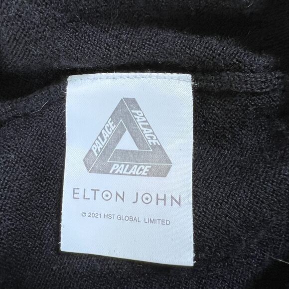 Rare Palace x Elton John Wool Blend Sweater Size Extra Large Skater Collector - Picture 6 of 7